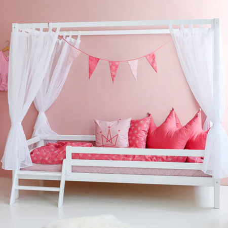 Hoppekids ECO Dream Four Poster Bed with stairs 90x200 cm