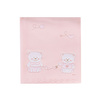 PICCI Nene embroidered blanket with bear application pink