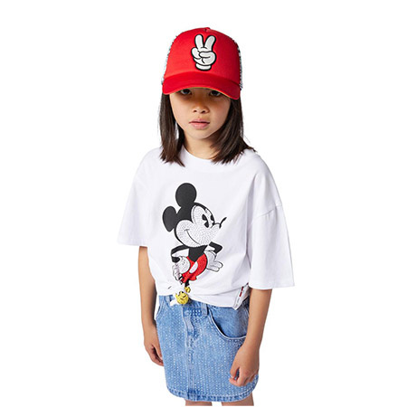 MARC JACOBS Czapka dziecięca z daszkiem z nadrukiem  Mickey Mouse