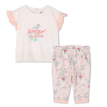 KENZO Kids Футболка та штани з коротким рукавом
