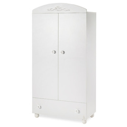 ITALBABY Classic Children's two-door wardrobe, white