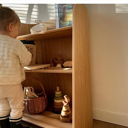 Curve Lab Kids curvy bookcase