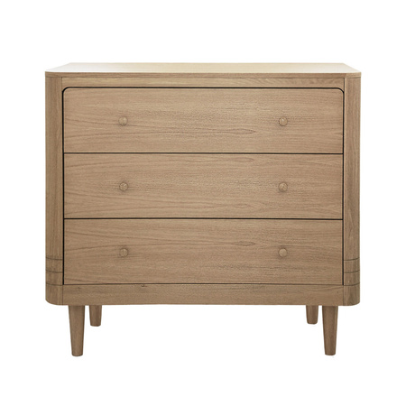 We Are Bitte Nature children's chest of drawers with three drawers, oak
