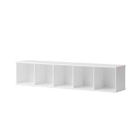 OLIVER FURNITURE Біла дерев'яна дитяча книжкова шафа, 5x1, для настінного монтажу
