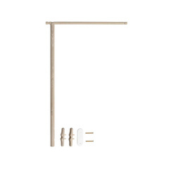 OLIVER FURNITURE HOLDER FOR WOOD MINI+ BED CANOPY & MOBILE, OAK