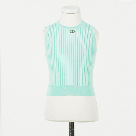 TWINSET Girls sleeveless knitted top in mint