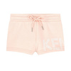 KENZO Kids Spodenki dziewczęce jasno-różowe z logo