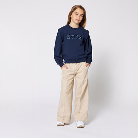 Boss Kids Girls' wide trousers