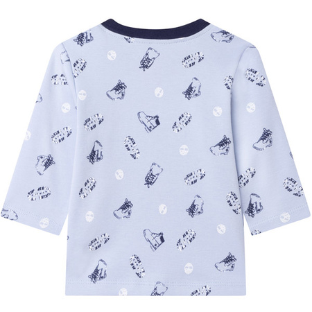 TIMBERLAND T-shirt niemowlęcy dla chłopca z długim rękawem z nadrukiem