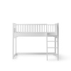  OLIVER FURNITURE Łóżko dziecięce na niskiej antresoli Seaside Classic Junior low loft bed 90x160 cm