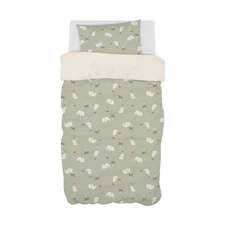PICCI Montessori Set of duvet cover and pillowcase with filling Elephant