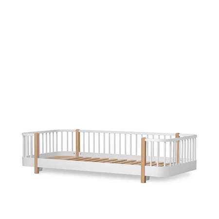  OLIVER FURNITURE Wood Original floor bed, white/oak