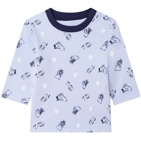 TIMBERLAND T-shirt niemowlęcy dla chłopca z długim rękawem z nadrukiem