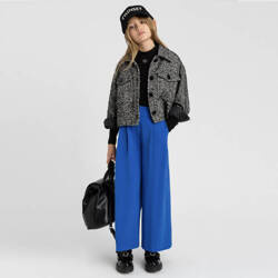 TWINSET Girls grey and black herringbone pattern jacket