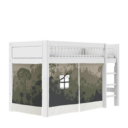 LIFETIME Kidsrooms Play Curtain for Mid Sleeper Bed Essence Panda Paradise
