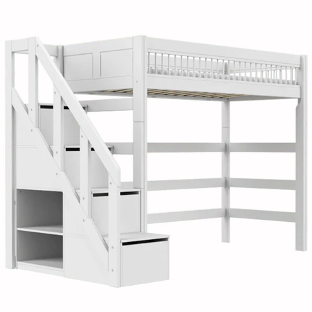 LIFETIME Kidsrooms Łóżko High Sleeper 177 cm z drabinką - Breeze