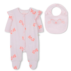 Billieblush Baby Romper and Bib Gift Set