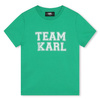 KARL LAGERFELD Boys short sleeve mint t-shirt with logo print