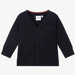 BOSS Kids Baby boys navy cardigan