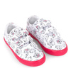 KENZO Kids White and fuchsia tiger trainers