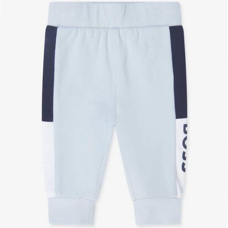 BOSS Kids Boys boys two-piece logo tracksuit in blue