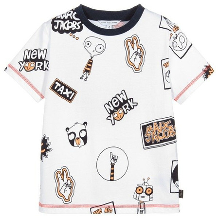 THE MARC JACOBS T-shirt chłopięcy z krótkim rękawem z nadrukiem