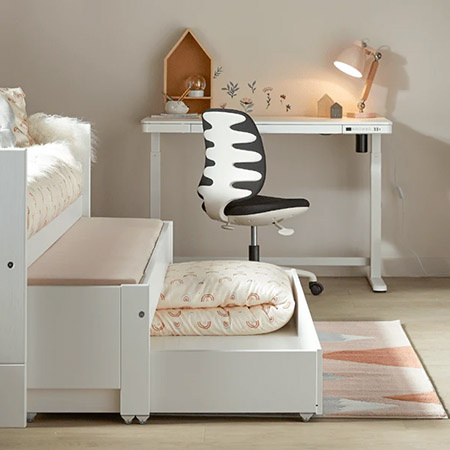 LIFETIME Kidsrooms Cabin Bed incl. Guest Bed and Bed Drawer, white