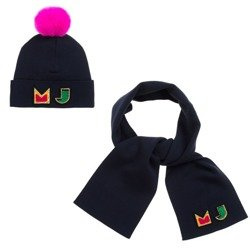 LITTLE MARC JACOBS Czapka + szalik