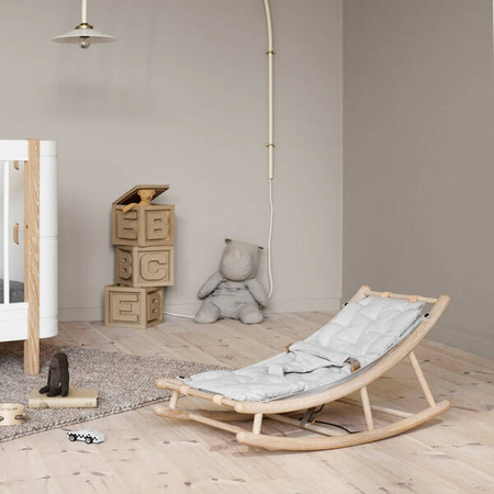 OLIVER FURNITURE Wood baby & toddler rocker, oak/grey