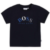 BOSS KIDS Boys Blue Cotton T-shirt
