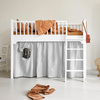  OLIVER FURNITURE Kurtyna do łóżka dziecięcego Seaside Lille Low Loft błękitne paski