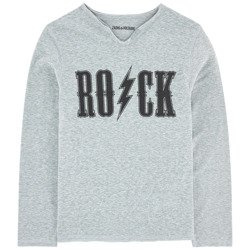 ZADIG & VOITAIRE T-shirt chłopięcy z nadrukiem Rock
