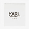 KARL LAGERFELD Світло-рожевий купальник для дівчинки з принтом і захистом від ультрафіолету