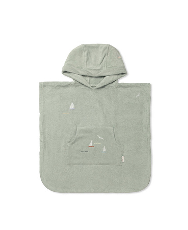 OLIVER FURNITURE Poncho dziecięce kąpielowe Sailboats