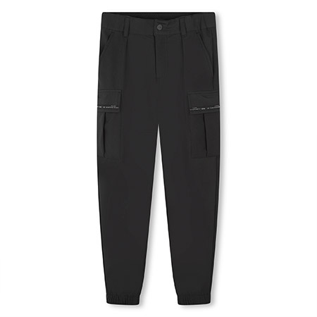 HUGO Kids Boys black cargo pants 