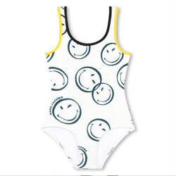 MARC JACOBS Girls ivory smiley faces swimsuit