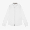 BOSS Kids Boys long sleeve white shirt
