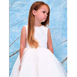 SARAH LOUISE Ballerina length dress white