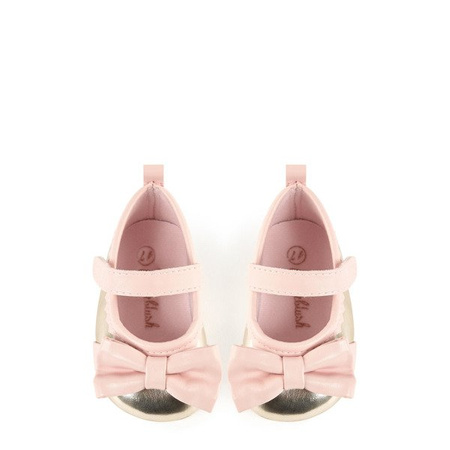 BILLIEBLUSH Balerinki niemowlęce dla dziewczynki złoto-różowe