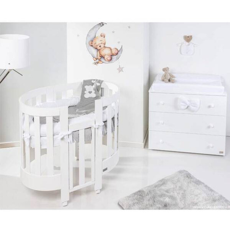  PICCI Dream Baby oval crib with pale blue application
