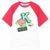 KENZO Kids T-shirt dziewczęcy z krótkim rękawem biało-różowy