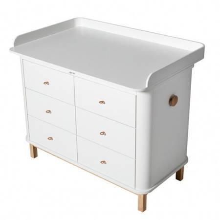 OLIVER FURNITURE Przewijak duży do komody Wood z 6 szufladami 