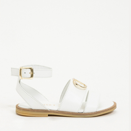 TWINSET Girls sandals in optical white 