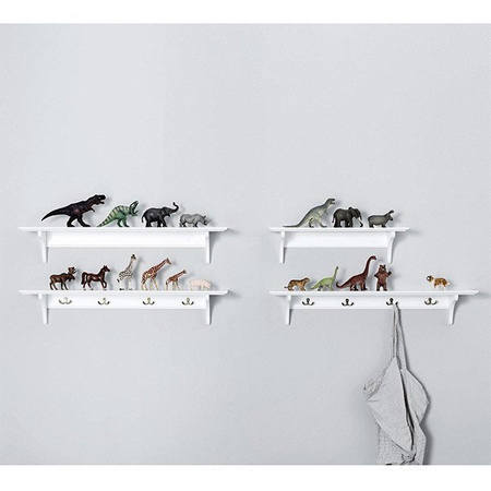 OLIVER FURNITURE Seaside Shelf for a Children's Room, White