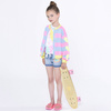 Billieblush Baby girl pink and blue stripe cardigan