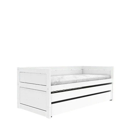 LIFETIME Kidsrooms Cabin Bed incl. Guest Bed and Bed Drawer, white