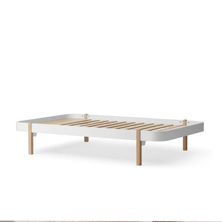 OLIVER FURNITURE Łóżko dziecięce Wood Lounger 120x200 cm, white/oak