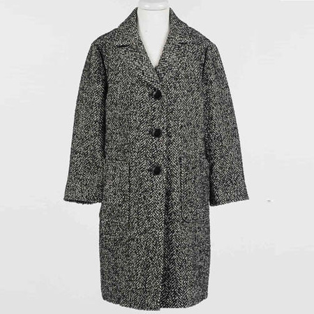 TWINSET Girls grey and black coat
