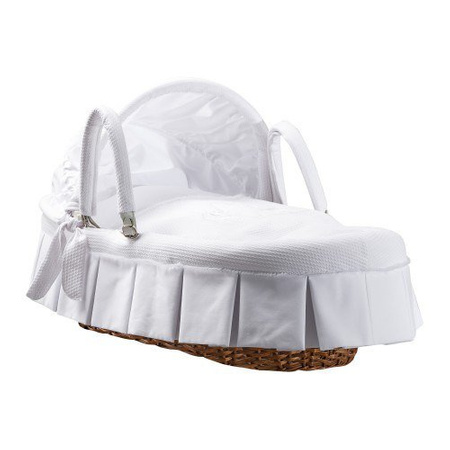 NANNY Carry Cot Moses Basket with Cover White