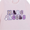 THE MARC JACOBS Sukienka niemowlęca z długim rękawem różowa z nadrukiem